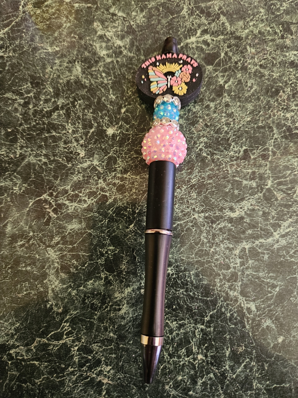 This Mama Prays Beaded Pen